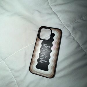 Casetify Wavy Brown and Black Phone Case